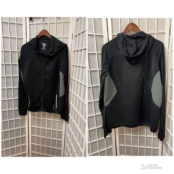 Saunafx,Mens, Sport Jacket,Black,Size XXL, Zipper, Hoddie, Pockets,Gray stripe.! - Picture 1 of 8